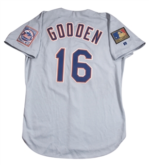 1994 Dwight Gooden Game Used New York Mets Road Jersey - Final Season with Mets!